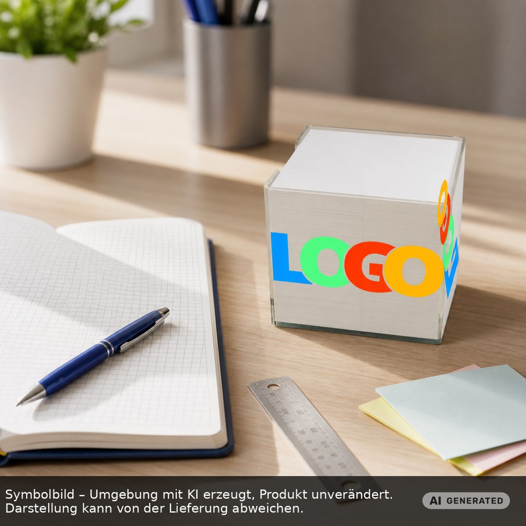 Zettelbox "Epsilon" als Werbeartikel mit Logo bedrucken