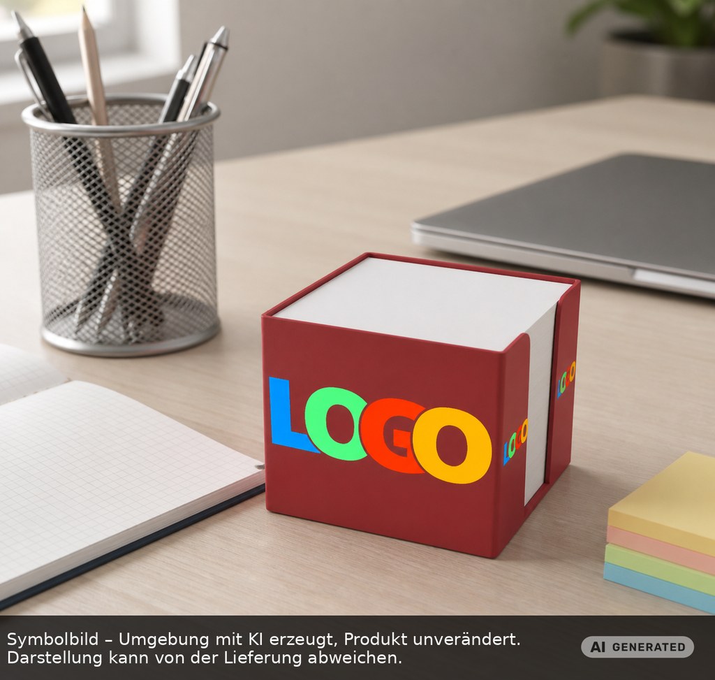Zettelbox Recycling "Epsilon" als Werbeartikel mit Logo bedrucken