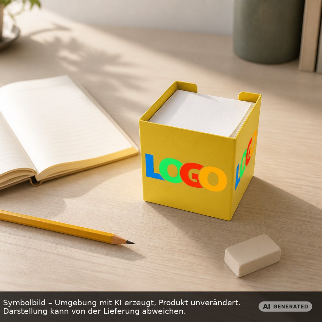 Zettelbox "Alpha" als Werbeartikel mit Logo bedrucken