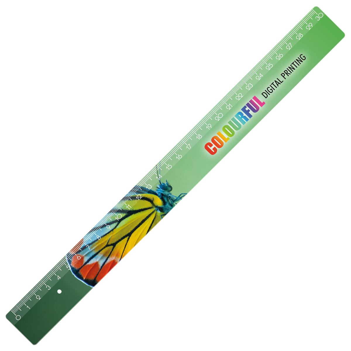 Lineal 30 cm als Werbeartikel mit Logo bedrucken