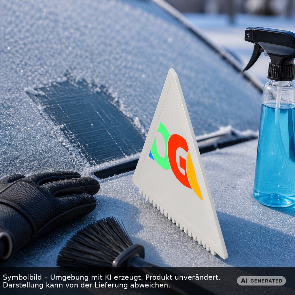 Eiskratzer Recycling "Lambda" als Werbeartikel mit Logo bedrucken