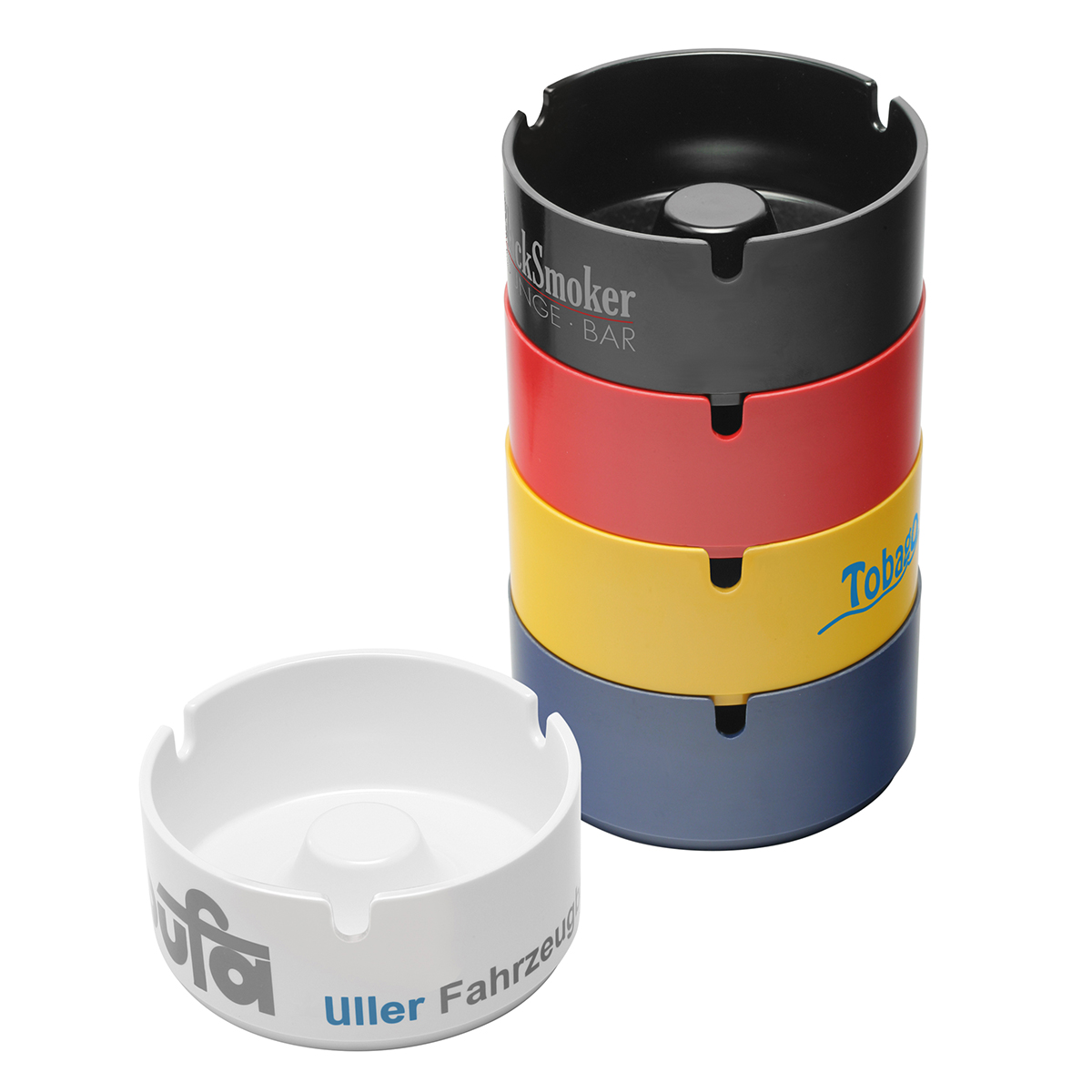 Aschenbecher, stapelbar als Werbeartikel mit Logo bedrucken