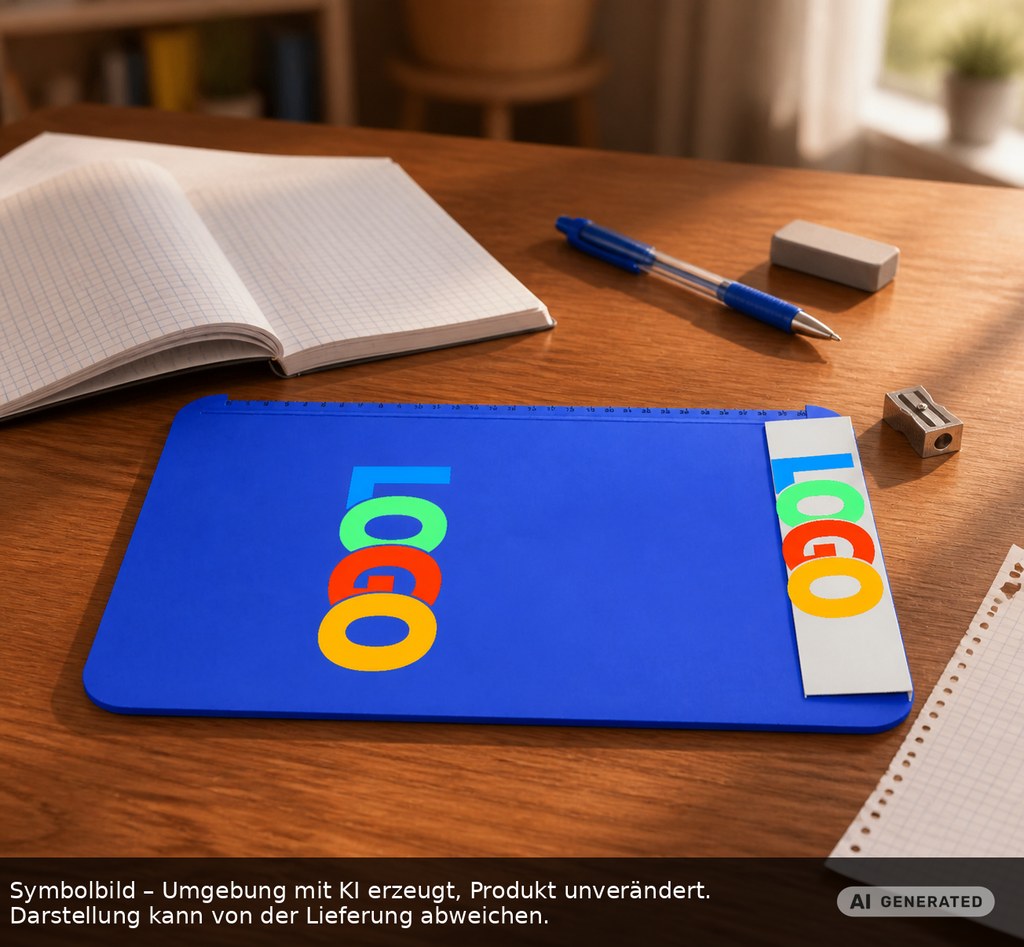 Klemmbrett DIN A4 "Alpha" als Werbeartikel mit Logo bedrucken