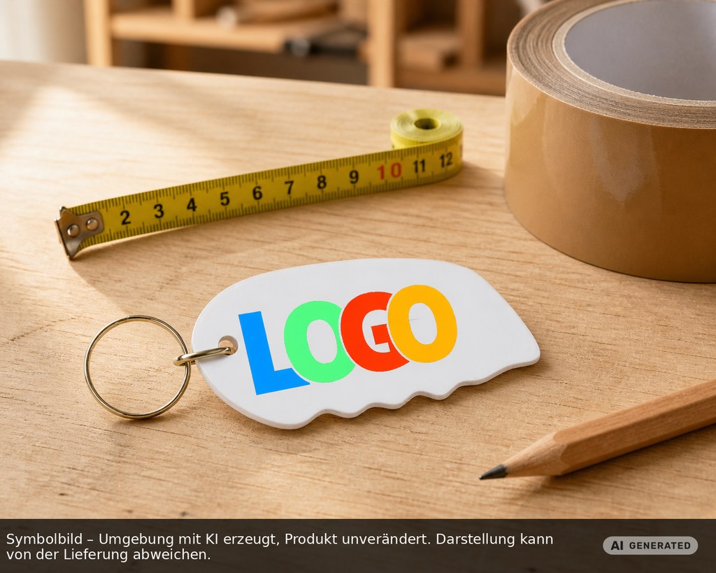 Cutter-Schlüsselanhänger als Werbeartikel mit Logo bedrucken