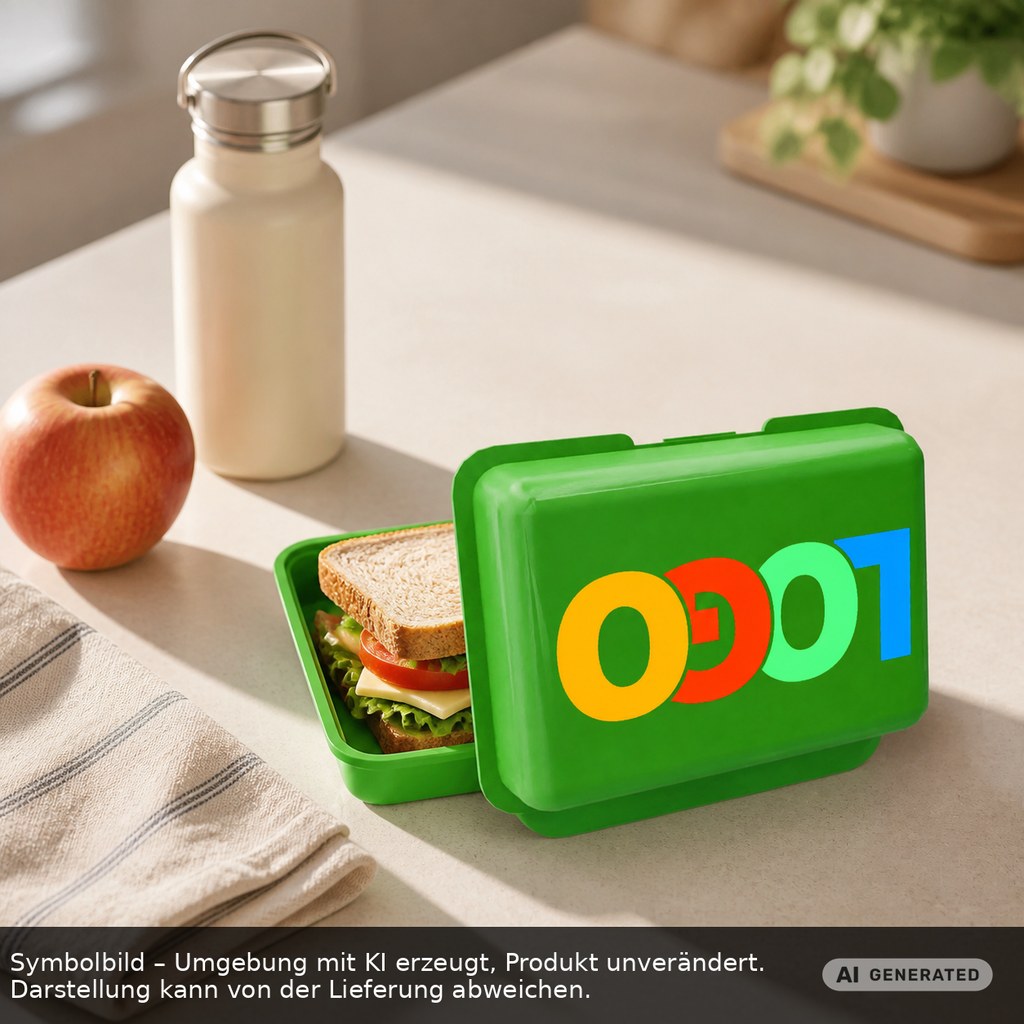 Brotdose/Butterdose als Werbeartikel mit Logo bedrucken