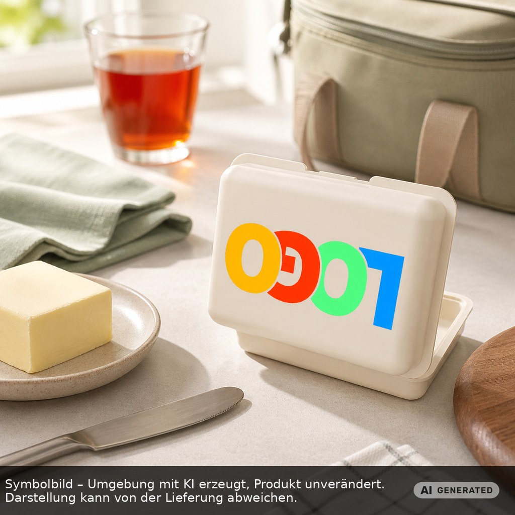 Brotdose Bio/Butterdose Bio als Werbeartikel mit Logo bedrucken