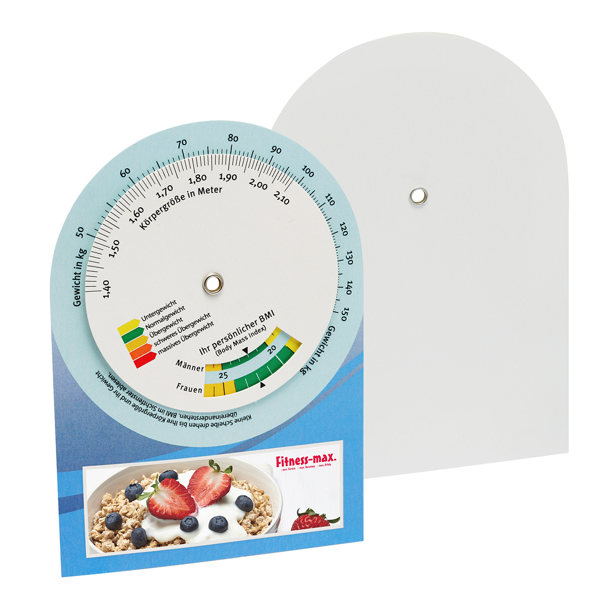 BMI-Rechner als Werbeartikel mit Logo bedrucken