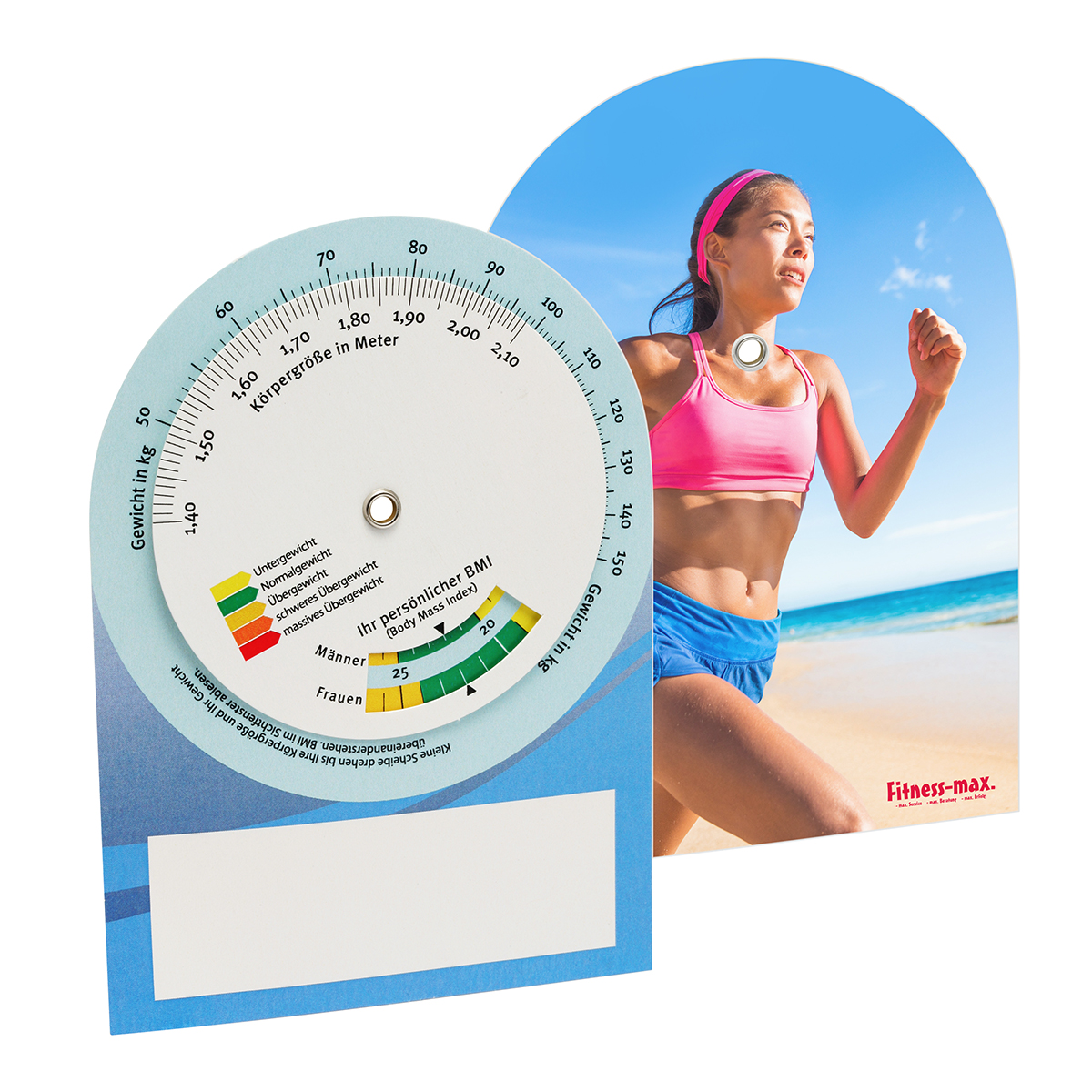 BMI-Rechner als Werbeartikel mit Logo bedrucken
