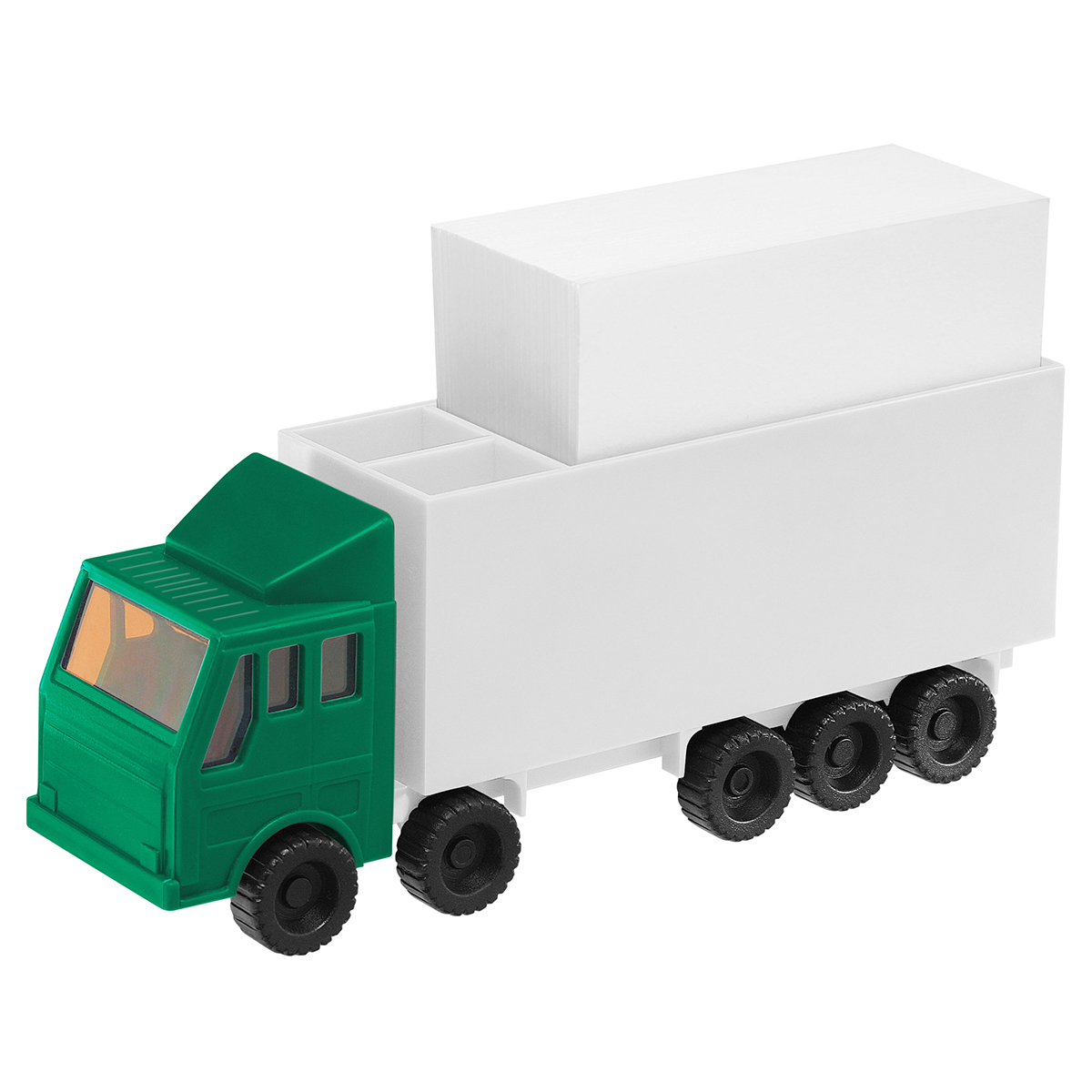 Zettelbox mit Köcher "LKW" als Werbeartikel mit Logo bedrucken