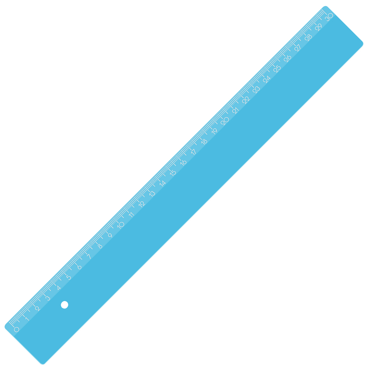 Lineal 30 cm als Werbeartikel mit Logo bedrucken
