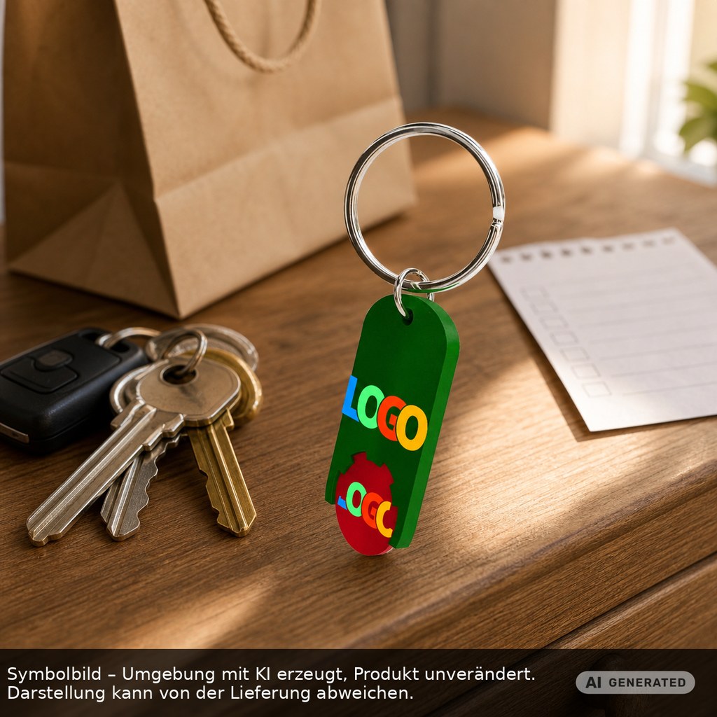 Chiphalter mit 1€-Chip "Alpha" als Werbeartikel mit Logo bedrucken
