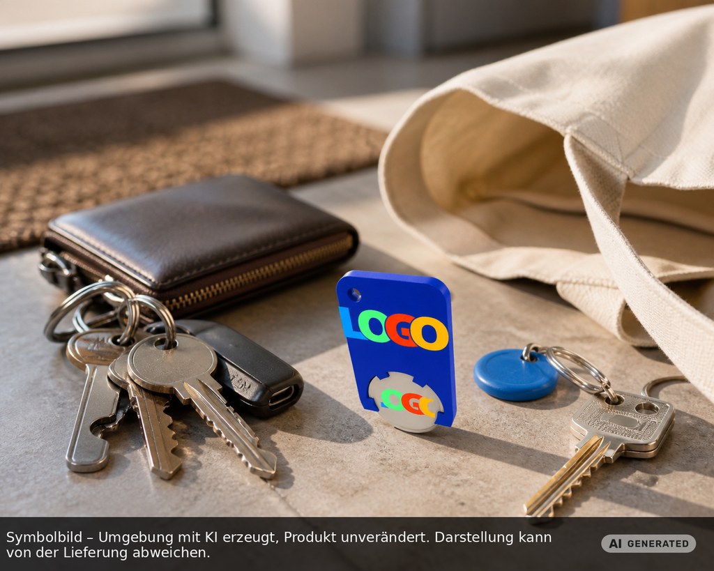 Chiphalter mit 1€-Chip "Beta" als Werbeartikel mit Logo bedrucken