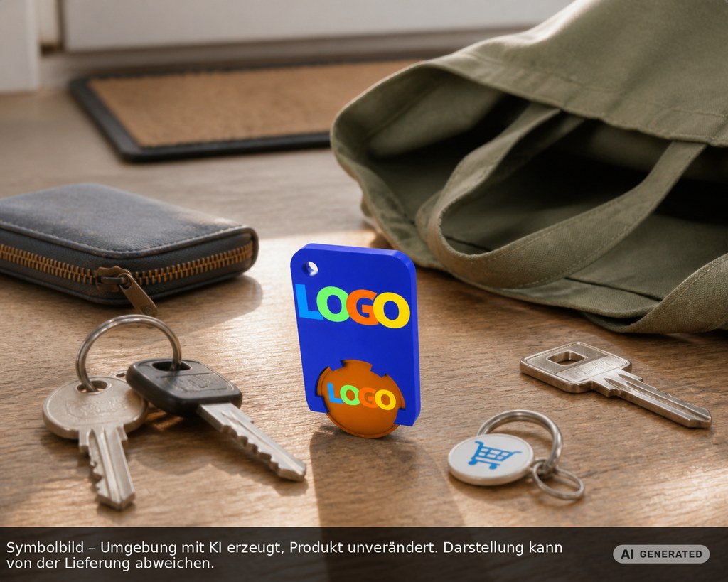 Chiphalter mit 1€-Chip "Beta" als Werbeartikel mit Logo bedrucken
