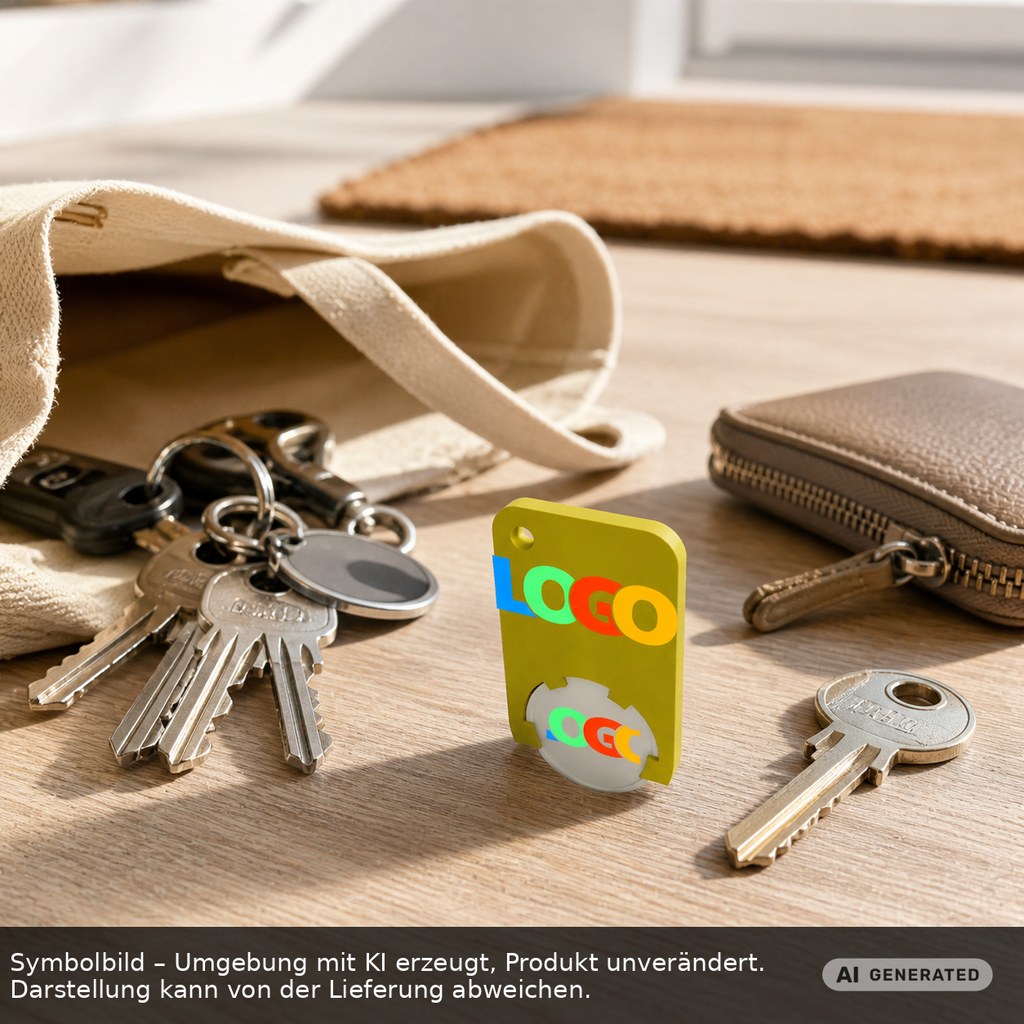 Chiphalter mit 1€-Chip "Beta" als Werbeartikel mit Logo bedrucken