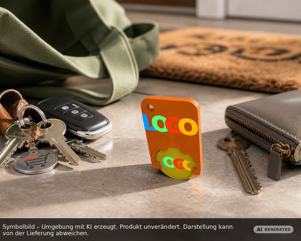Chiphalter mit 1€-Chip "Beta" als Werbeartikel mit Logo bedrucken