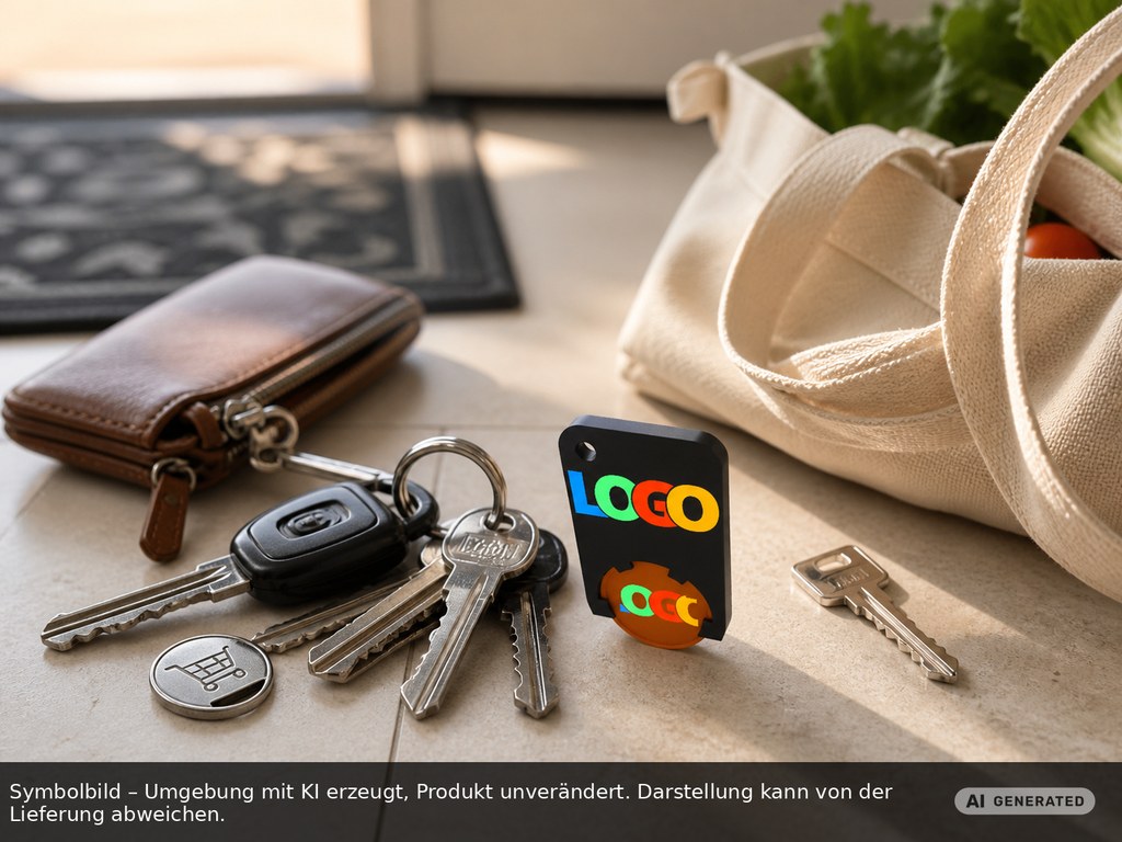 Chiphalter mit 1€-Chip "Beta" als Werbeartikel mit Logo bedrucken