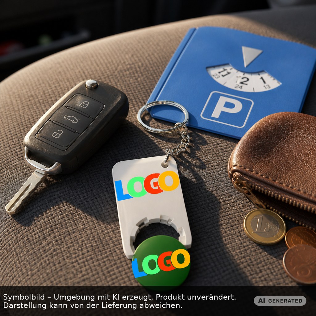 Chiphalter mit 1€-Chip "Beta" als Werbeartikel mit Logo bedrucken