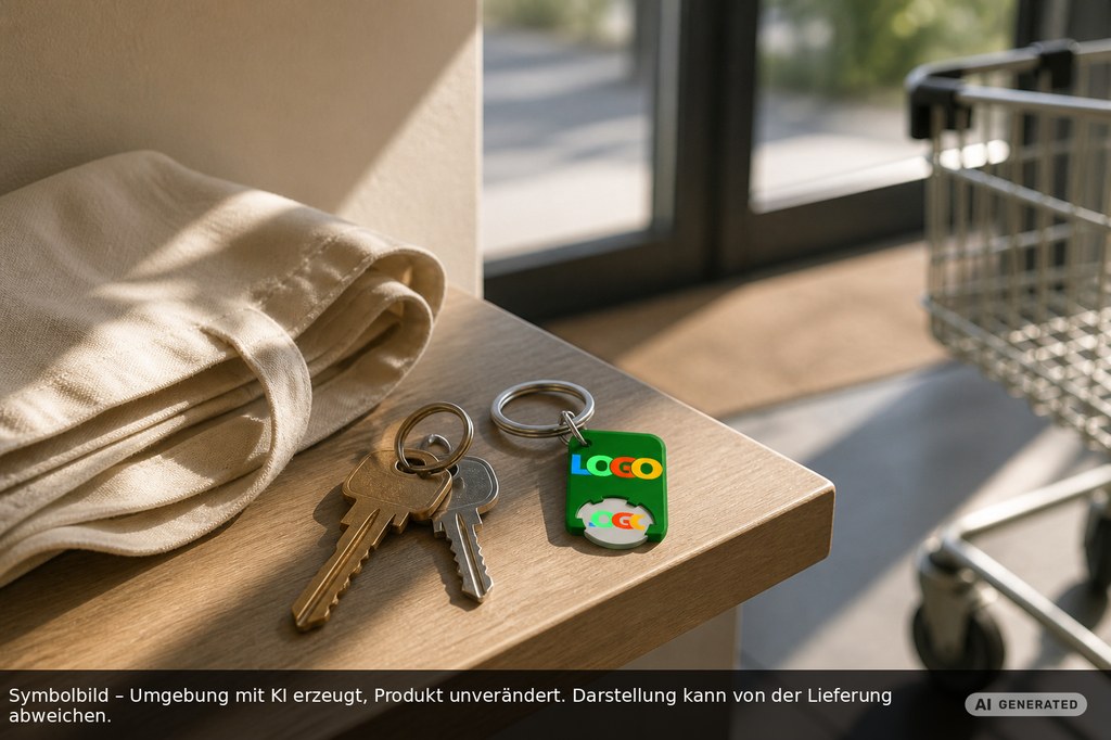 Chiphalter mit 1€-Chip "Beta" als Werbeartikel mit Logo bedrucken