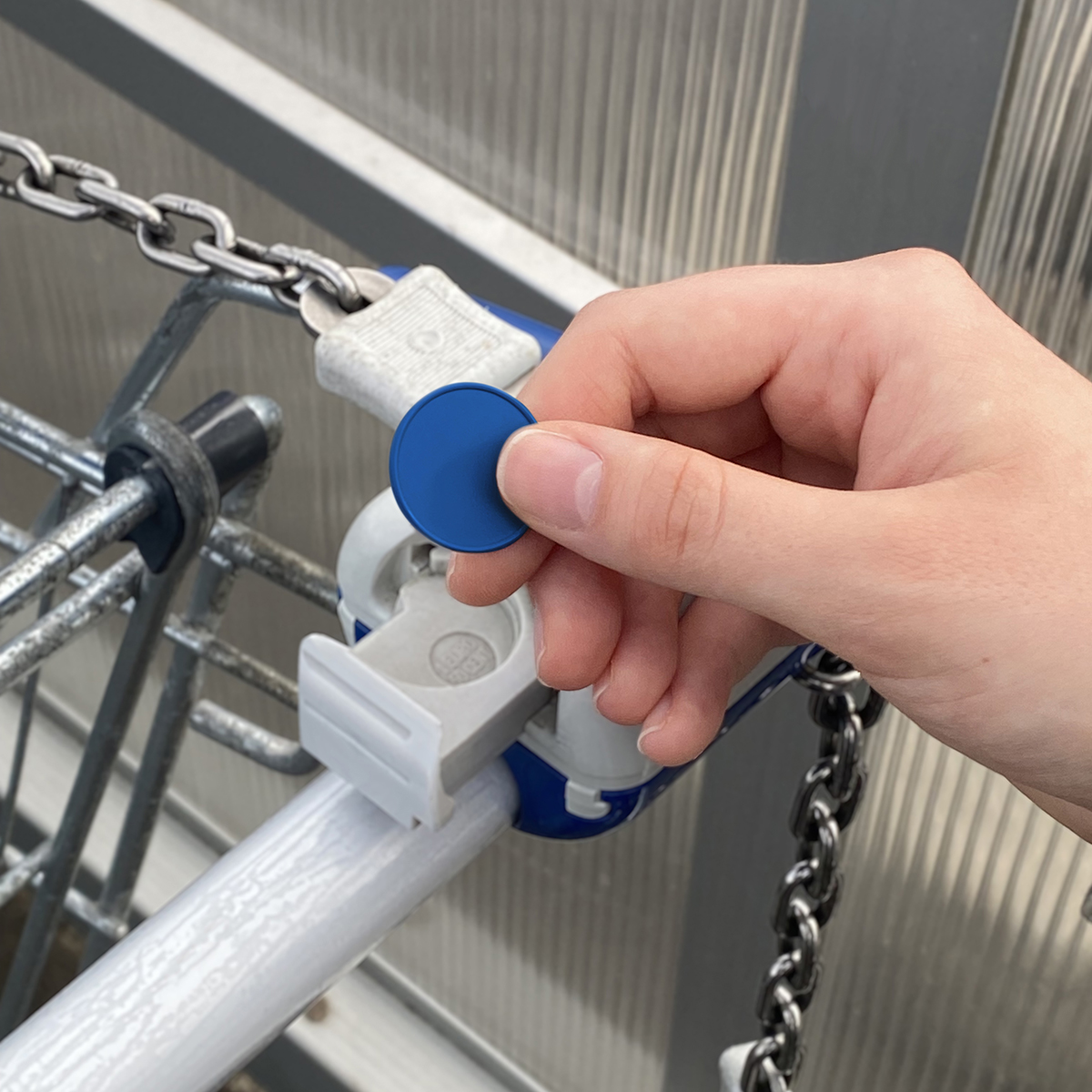 Chiphalter mit 1€-Chip "Beta" als Werbeartikel mit Logo bedrucken
