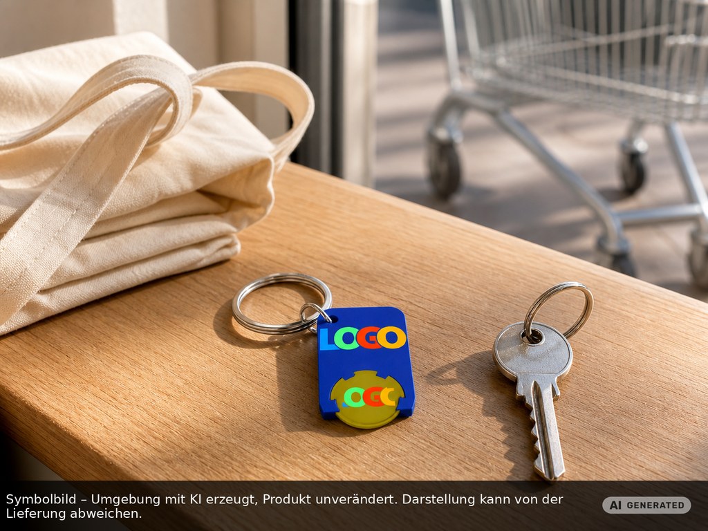 Chiphalter mit 1€-Chip "Beta" als Werbeartikel mit Logo bedrucken