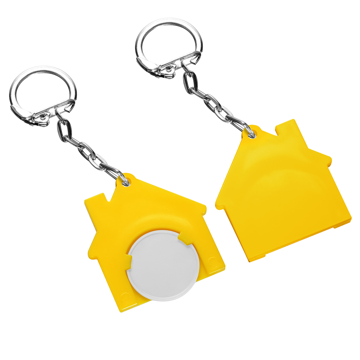 Chiphalter mit 1€-Chip "Haus" als Werbeartikel mit Logo bedrucken