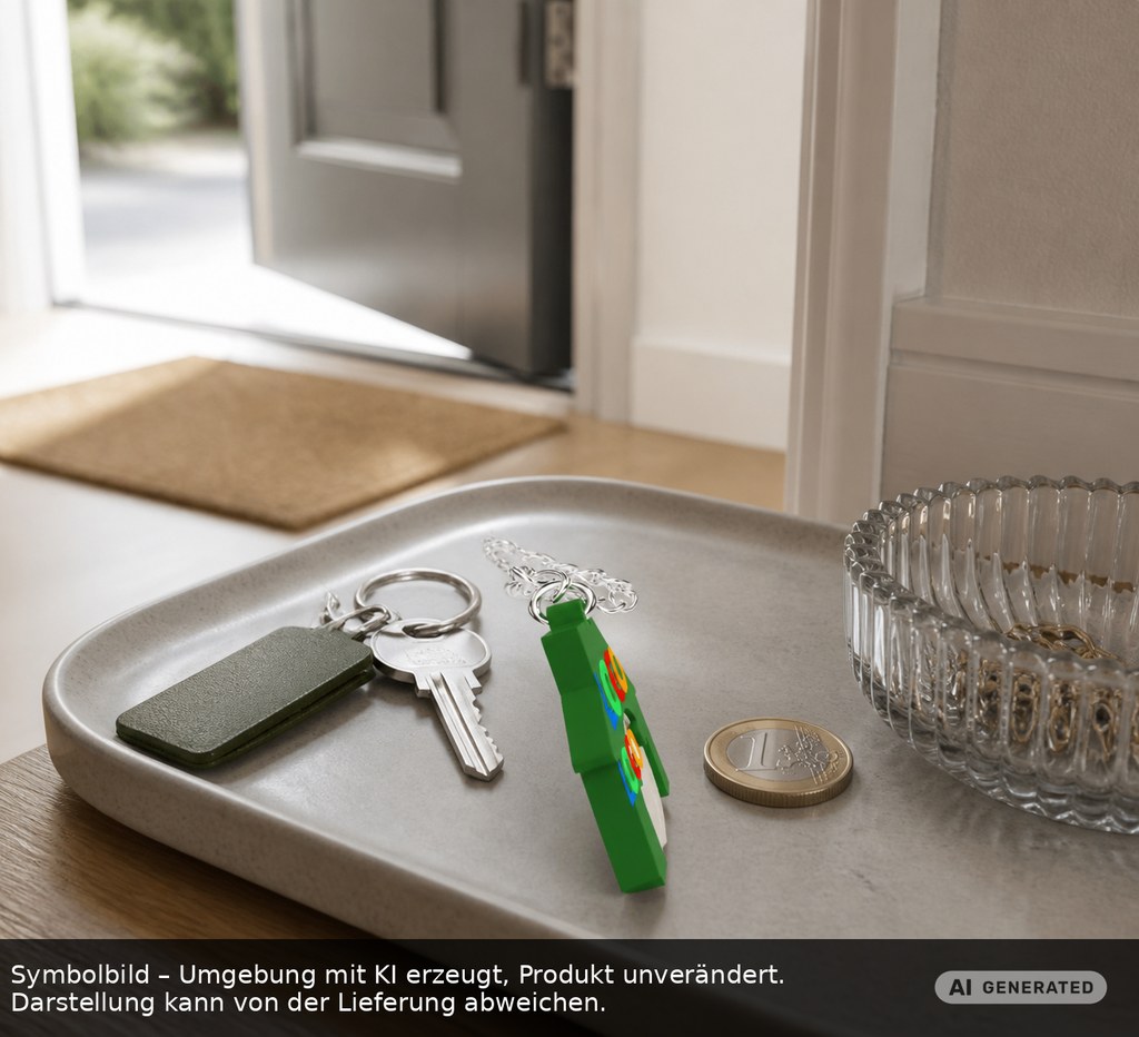 Chiphalter mit 1€-Chip "Haus" als Werbeartikel mit Logo bedrucken
