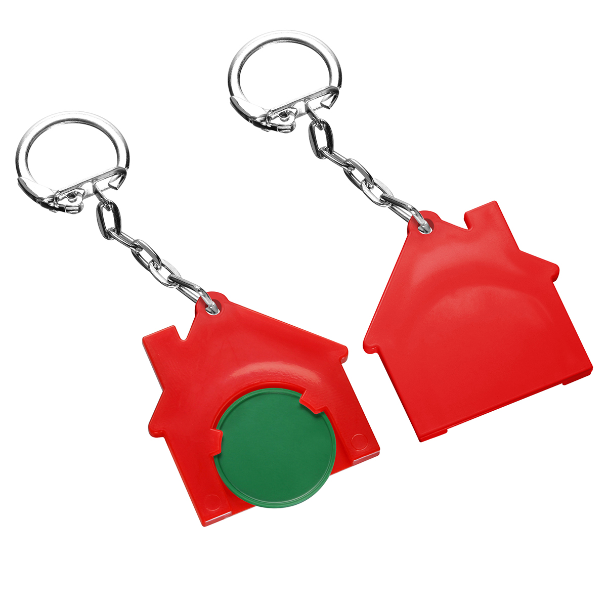 Chiphalter mit 1€-Chip "Haus" als Werbeartikel mit Logo bedrucken