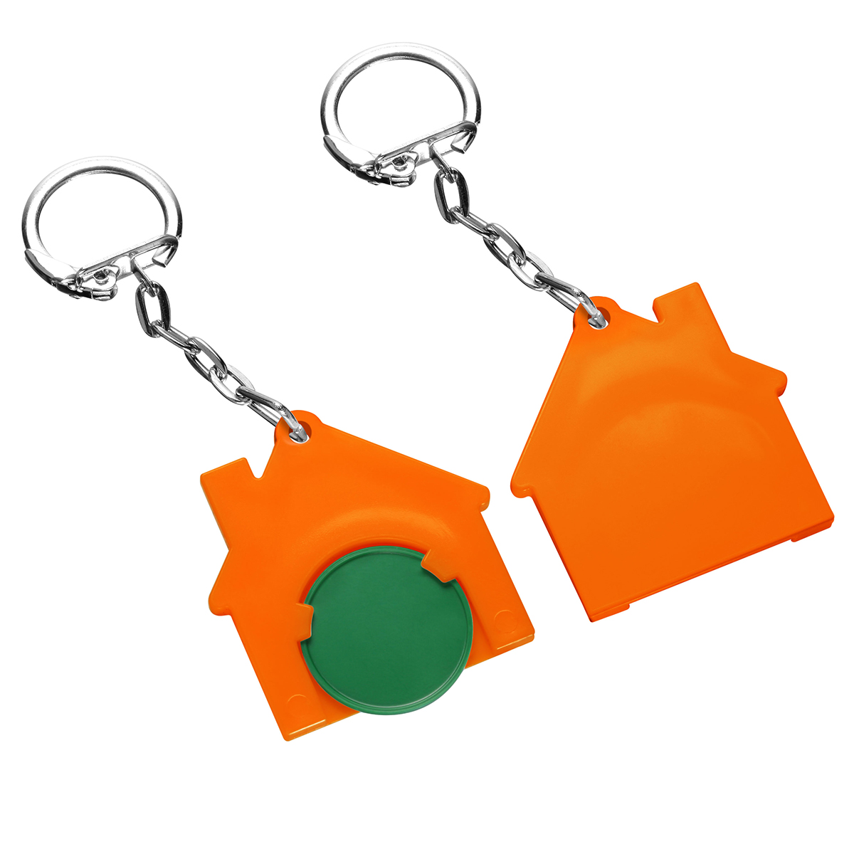 Chiphalter mit 1€-Chip "Haus" als Werbeartikel mit Logo bedrucken