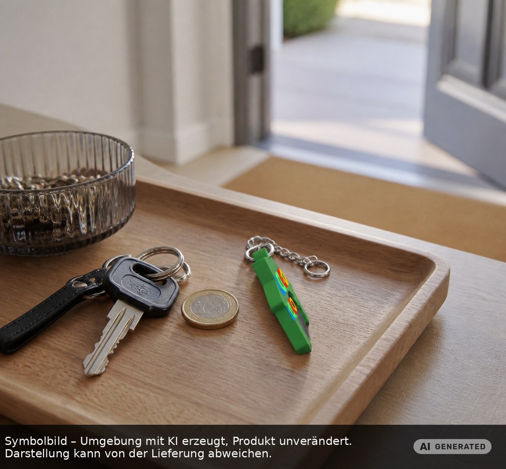 Chiphalter mit 1€-Chip "Haus" als Werbeartikel mit Logo bedrucken