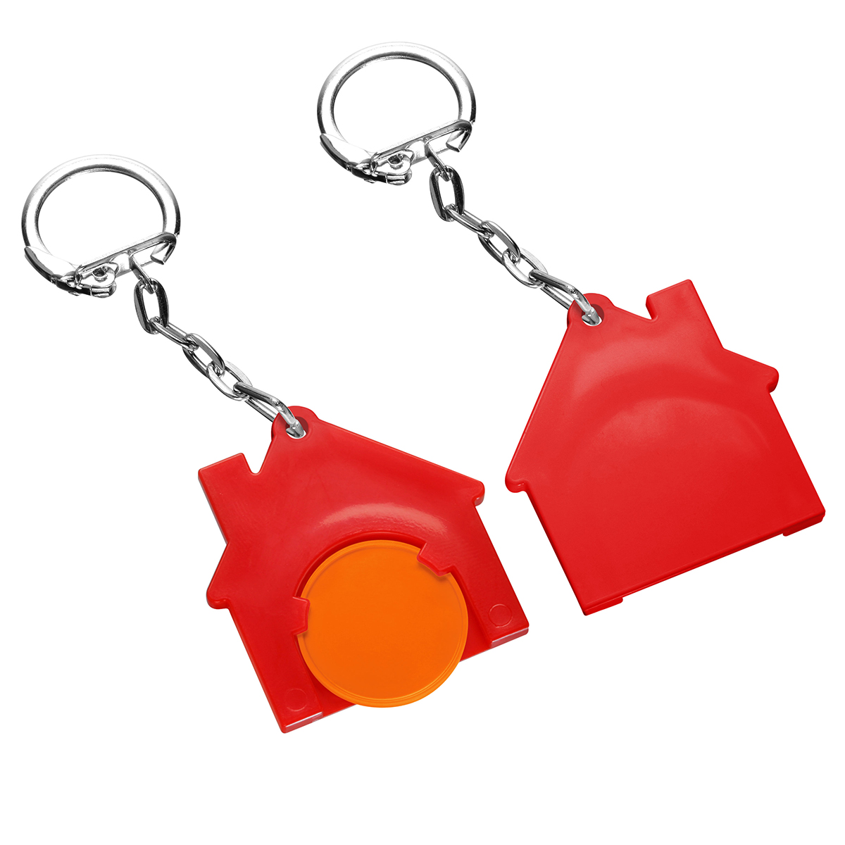 Chiphalter mit 1€-Chip "Haus" als Werbeartikel mit Logo bedrucken