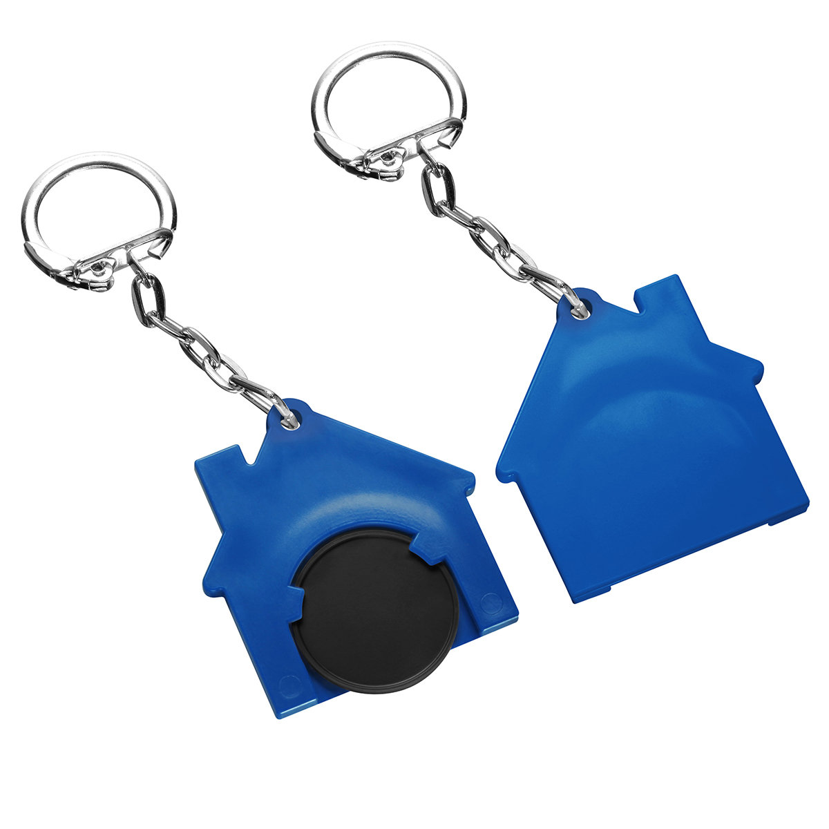 Chiphalter mit 1€-Chip "Haus" als Werbeartikel mit Logo bedrucken