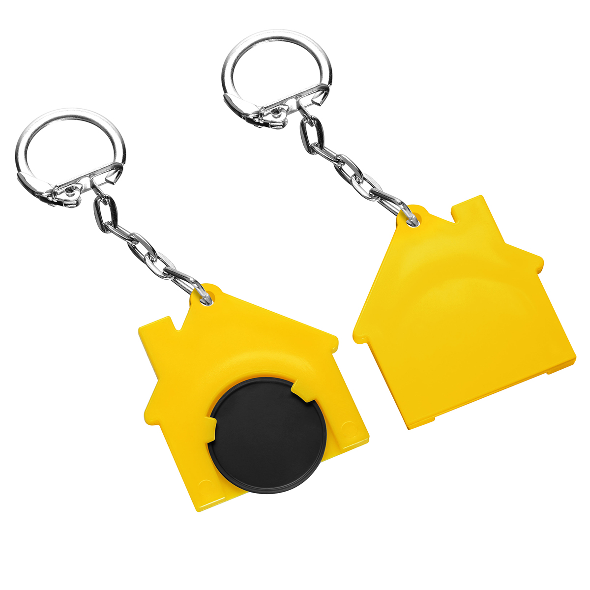 Chiphalter mit 1€-Chip "Haus" als Werbeartikel mit Logo bedrucken