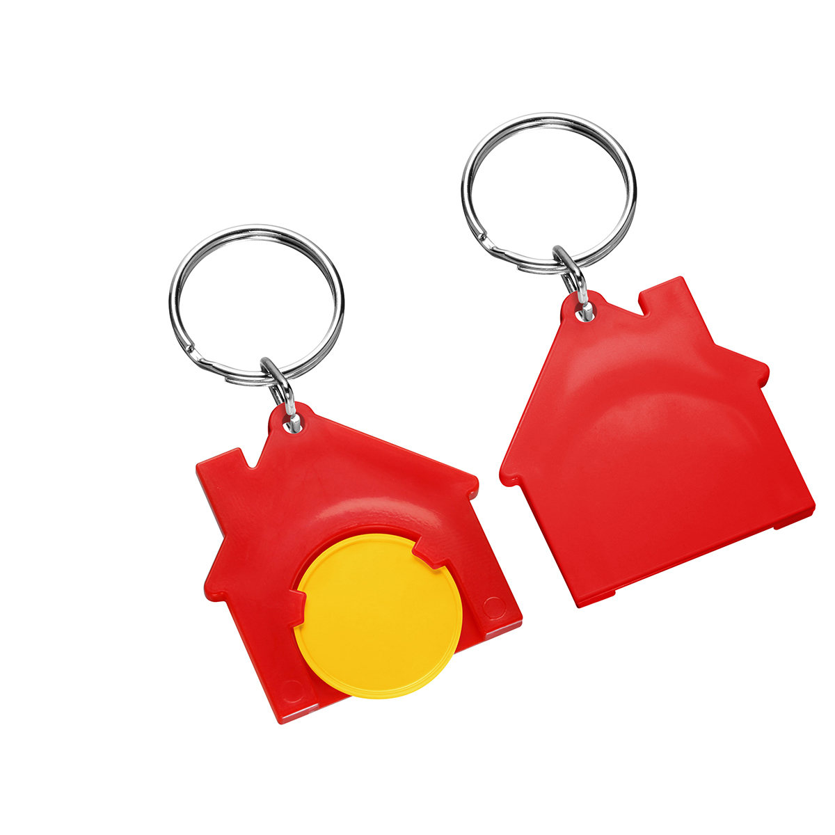 Chiphalter mit 1€-Chip "Haus" als Werbeartikel mit Logo bedrucken