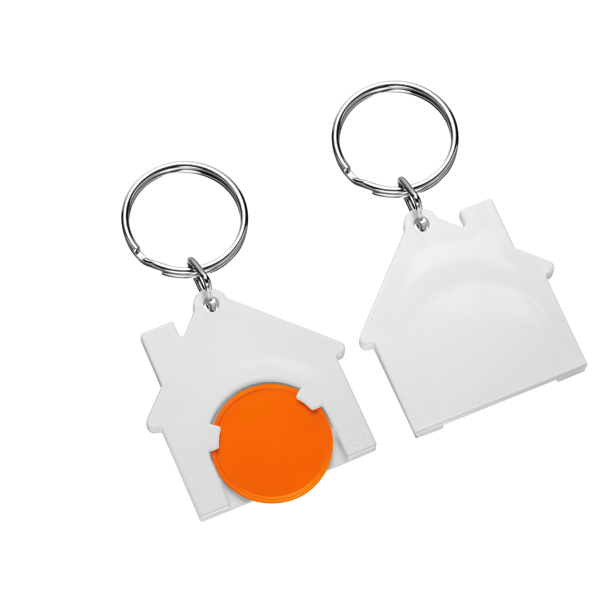 Chiphalter mit 1€-Chip "Haus" als Werbeartikel mit Logo bedrucken