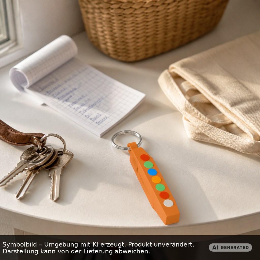 Chiphalter mit 1€-Chip "Haus" als Werbeartikel mit Logo bedrucken