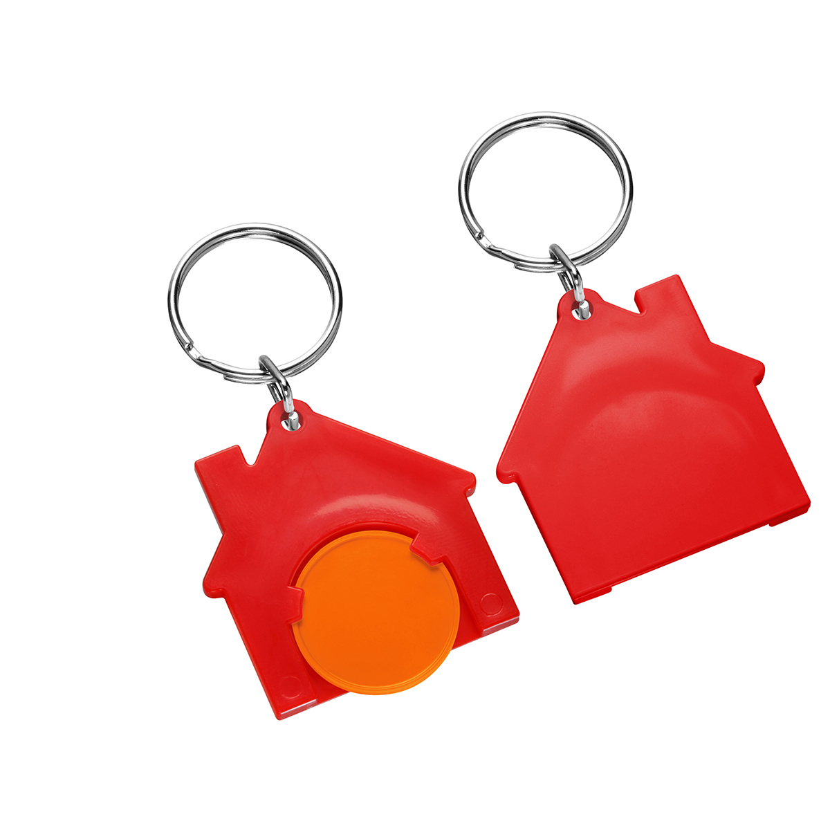 Chiphalter mit 1€-Chip "Haus" als Werbeartikel mit Logo bedrucken