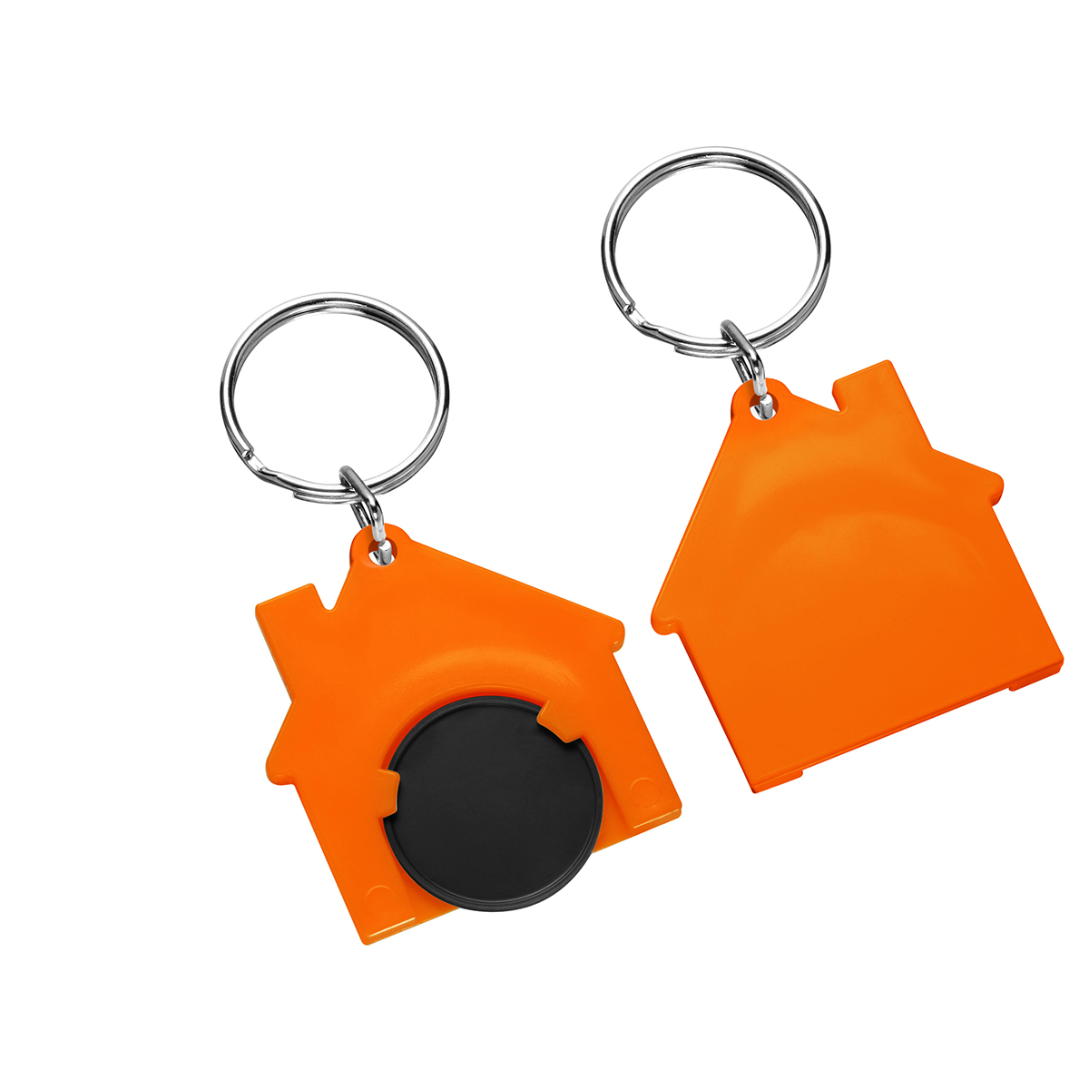 Chiphalter mit 1€-Chip "Haus" als Werbeartikel mit Logo bedrucken