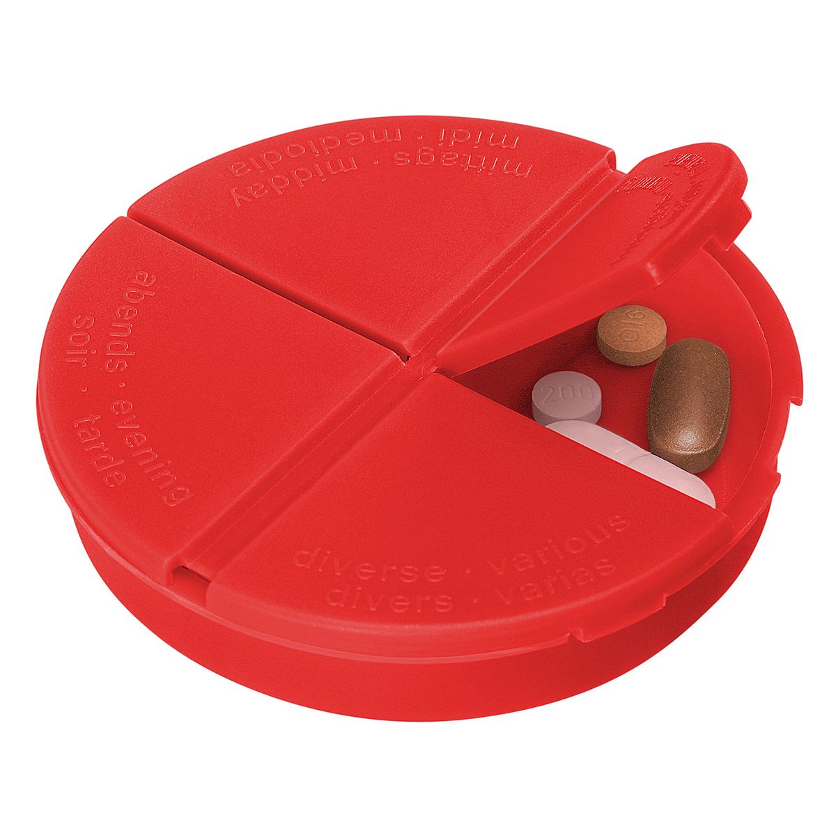 Pillendose "Gamma" als Werbeartikel mit Logo bedrucken