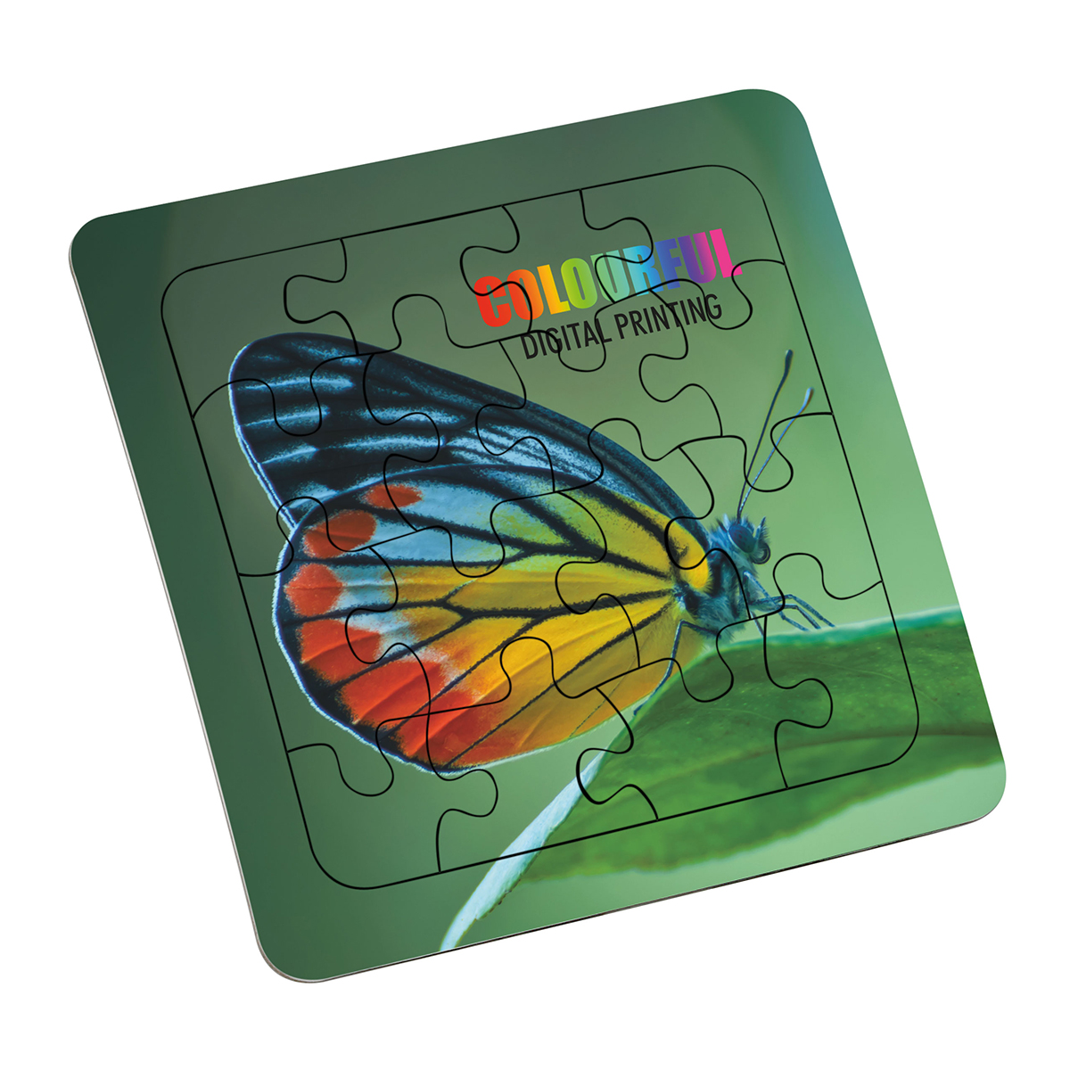 Puzzle "Quadrat" als Werbeartikel mit Logo bedrucken