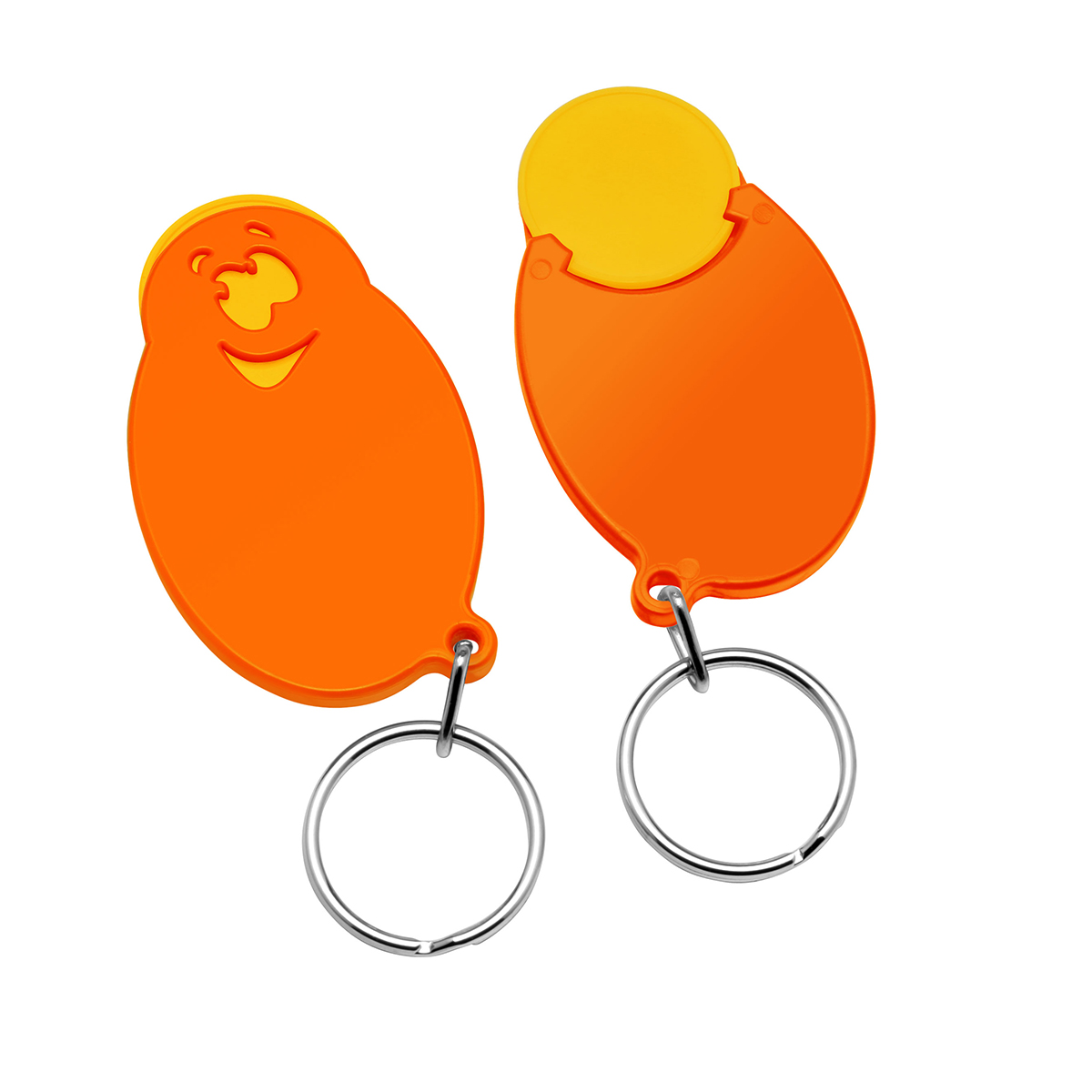 Chiphalter mit 1€-Chip "Gesicht" als Werbeartikel mit Logo bedrucken