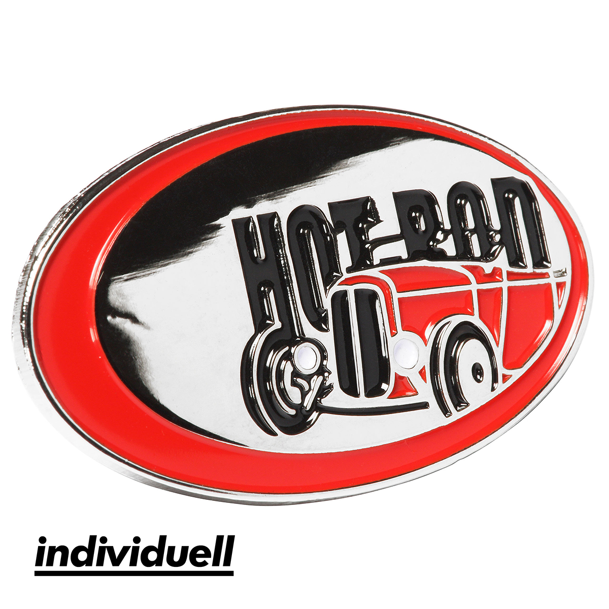 Pin (Metall-Anstecker aus Eisen), längste S. 19 mm als Werbeartikel mit Logo bedrucken