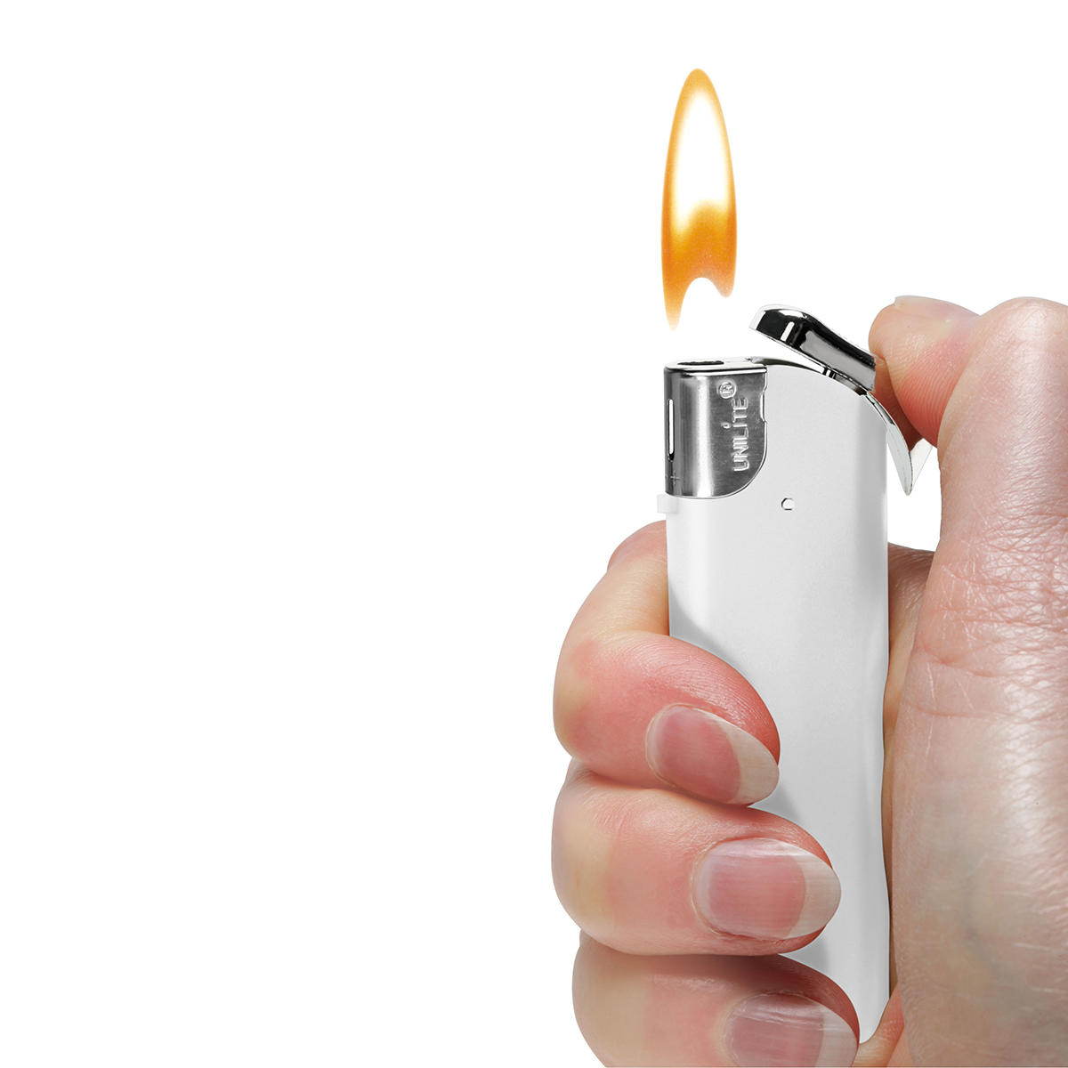 Elektronik-Feuerzeug "Alpha" als Werbeartikel mit Logo bedrucken