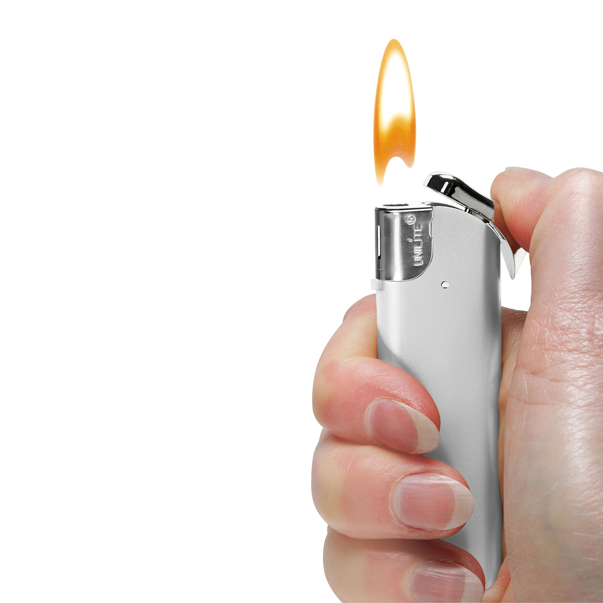 Elektronik-Feuerzeug "Alpha" als Werbeartikel mit Logo bedrucken