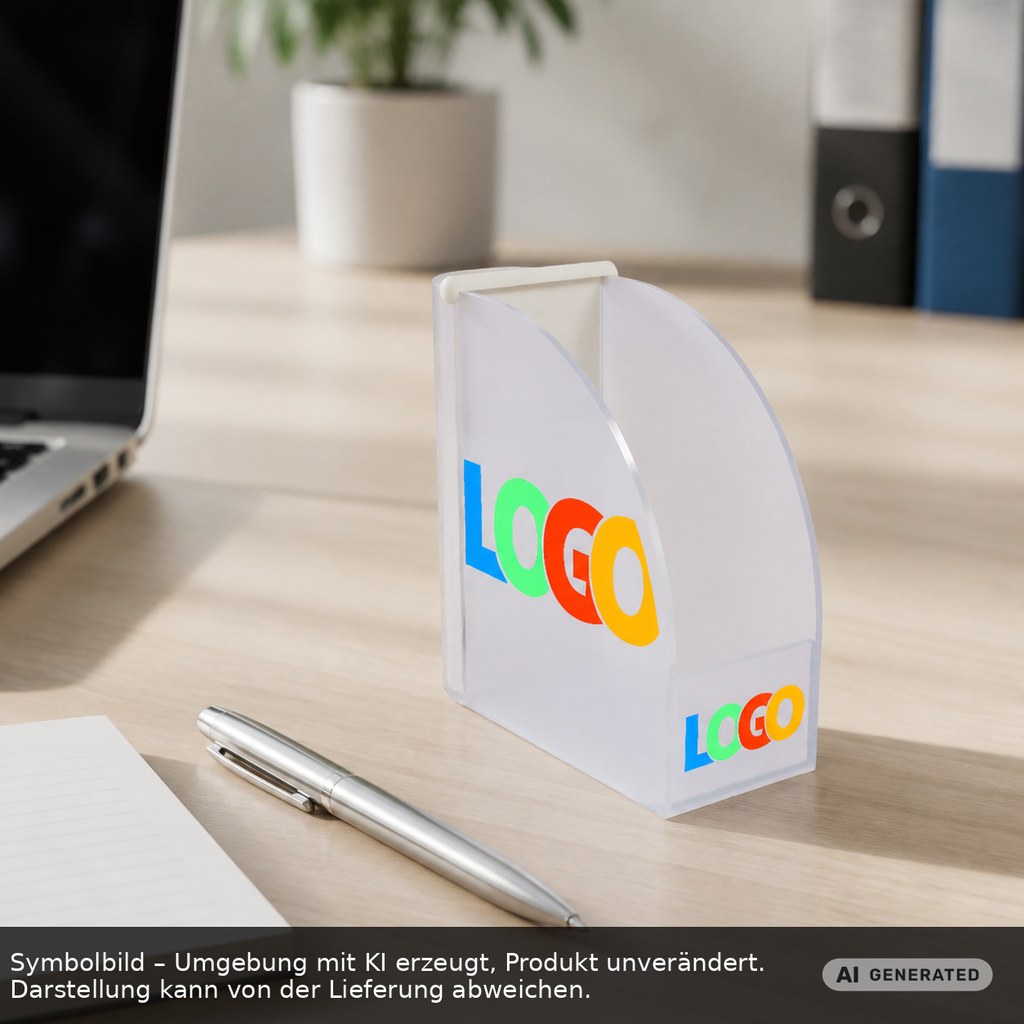 Zettelbox mit Köcher "Design" als Werbeartikel mit Logo bedrucken