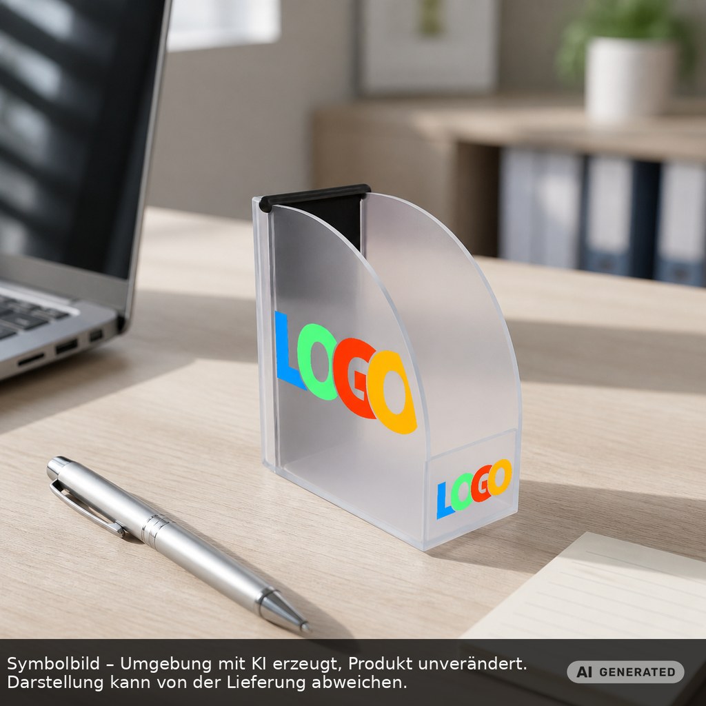 Zettelbox mit Köcher "Design" als Werbeartikel mit Logo bedrucken