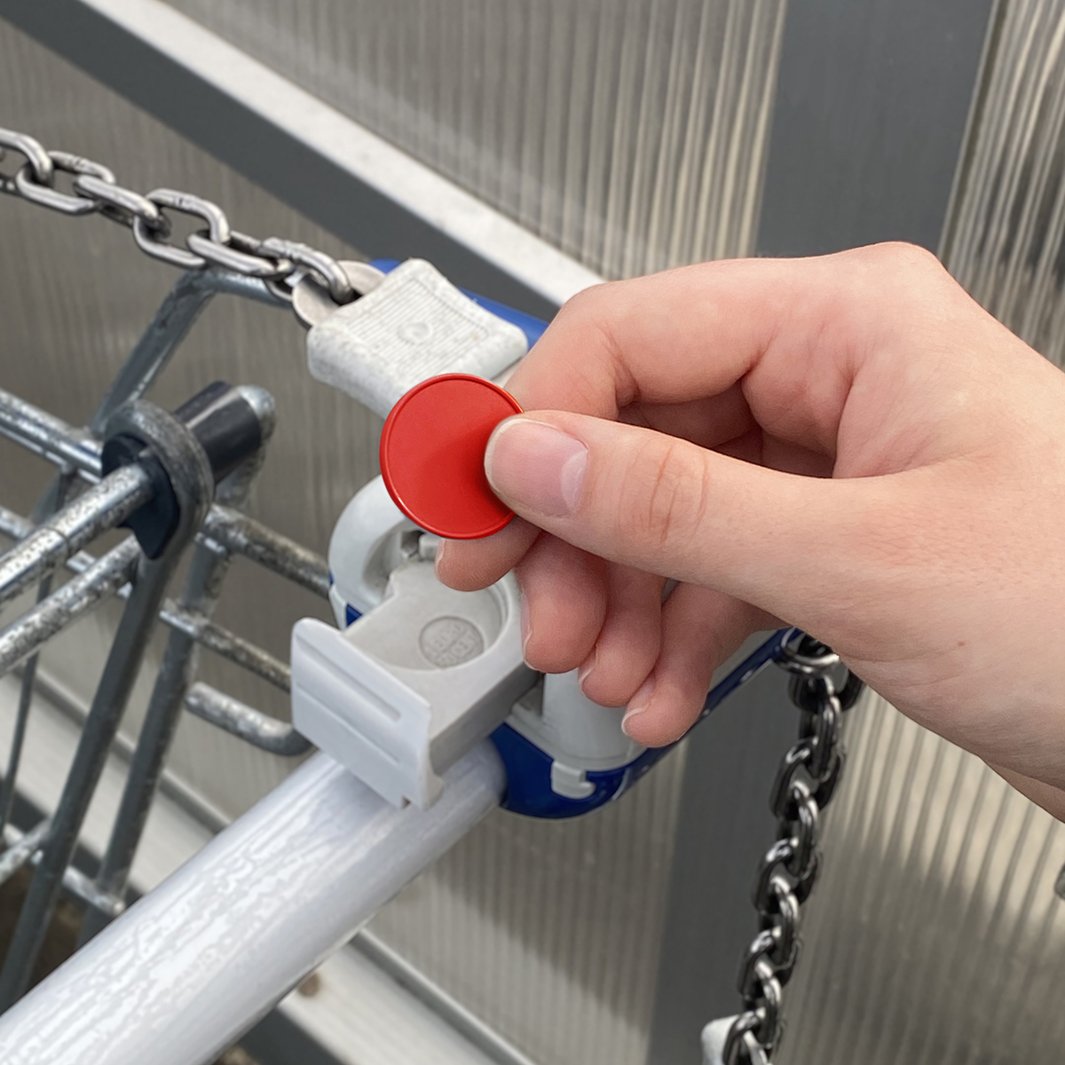 Chiphalter mit 1€-Chip "Zahn" als Werbeartikel mit Logo bedrucken