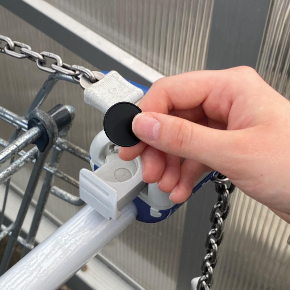 Chiphalter mit 1€-Chip "Herz" als Werbeartikel mit Logo bedrucken