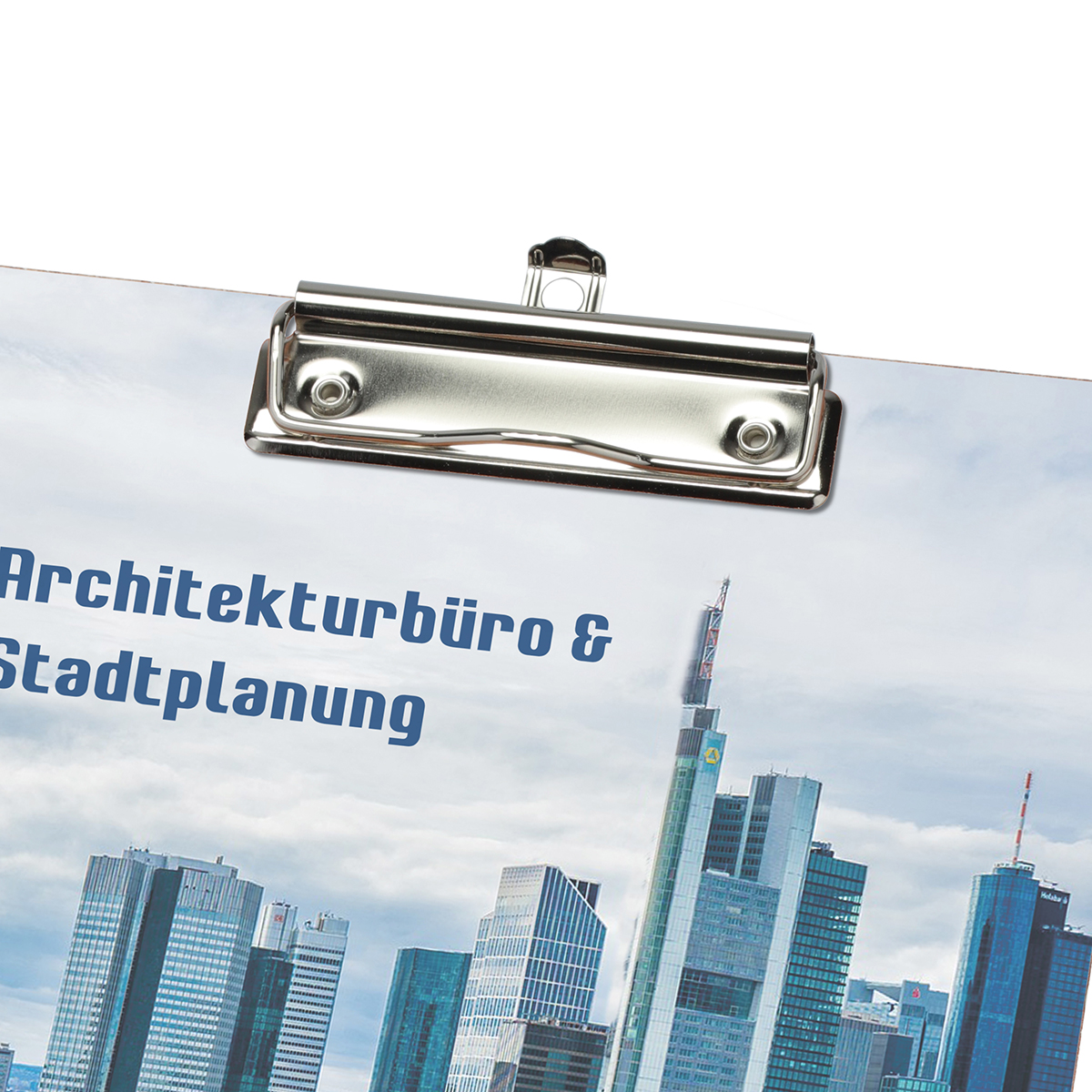 Klemmbrett DIN A4 Karton als Werbeartikel mit Logo bedrucken