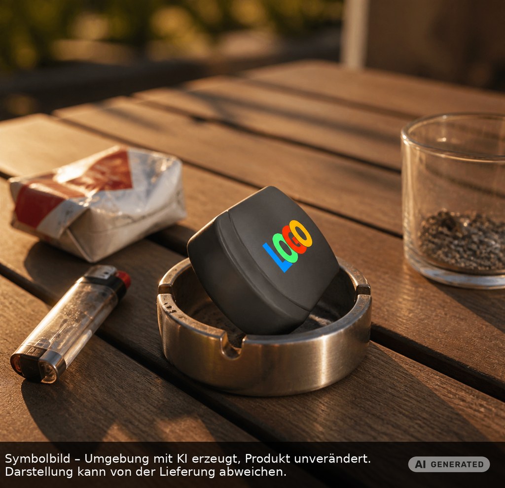 Taschen-Aschenbecher als Werbeartikel mit Logo bedrucken