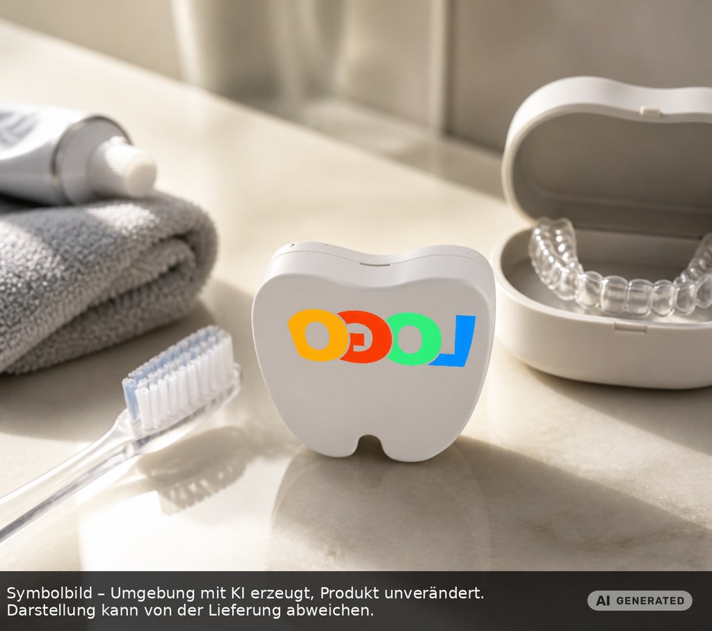 Zahnschienendose als Werbeartikel mit Logo bedrucken
